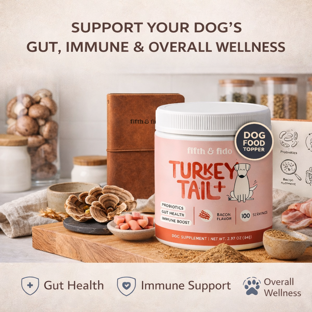 Turkey Tail+ Dog Supplement – Natural Immune & Gut Health Support (75 Servings)