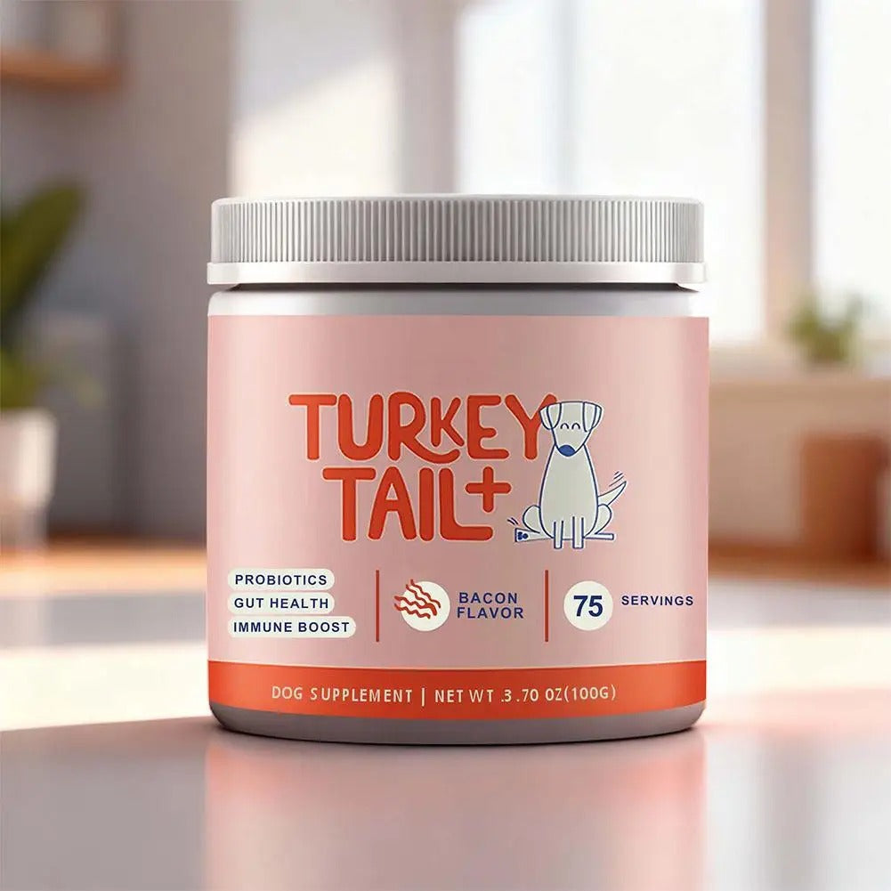 Turkey Tail+ Dog Supplement – Natural Immune & Gut Health Support (75 Servings)