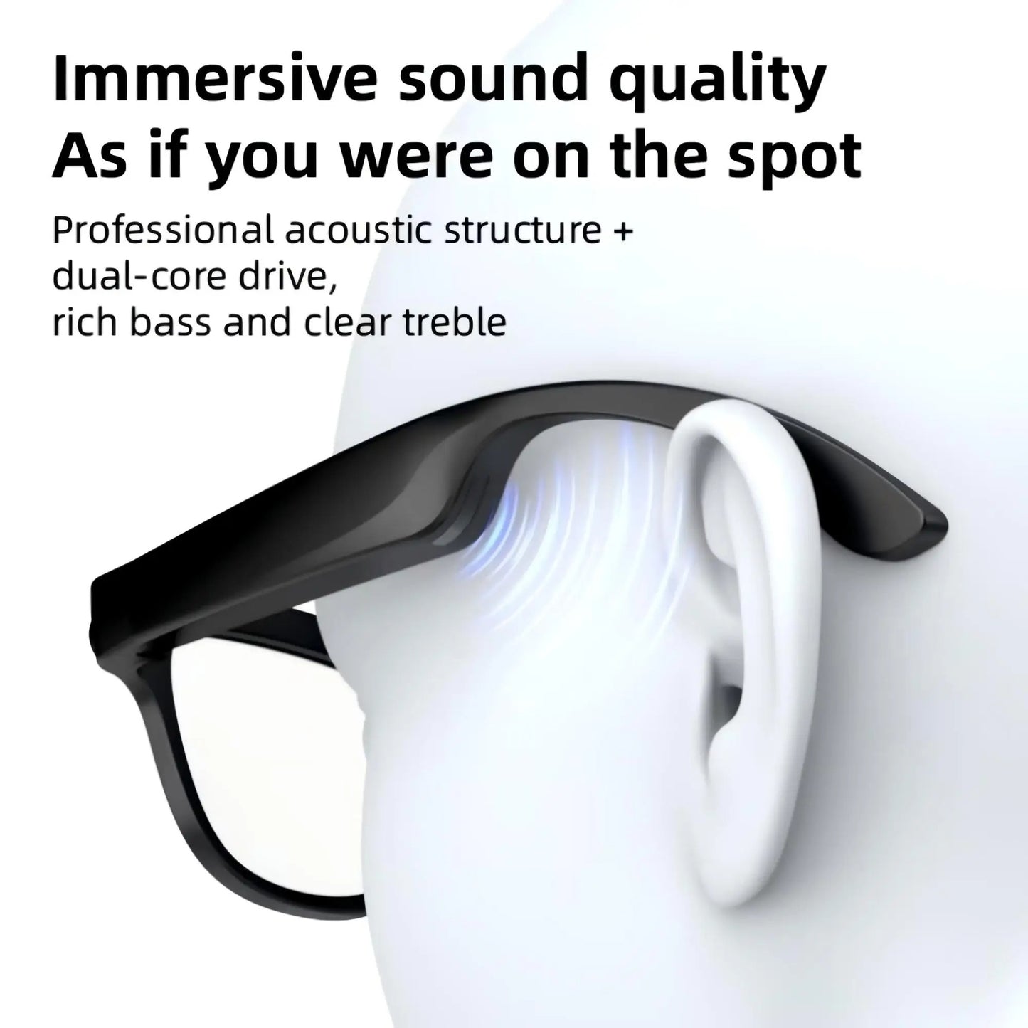Next-Gen Smart Glasses – 4K Camera | AR Display | Touch Control | Stylish & Powerful